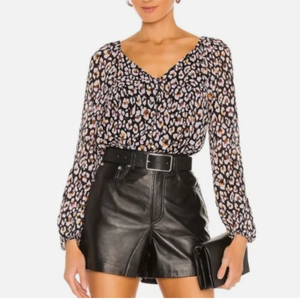NEW Sanctuary | Meadow Blouse | Wild Leopard Animal Print | Size Small